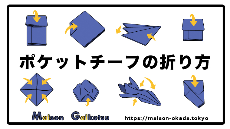 結婚式 ポケットチーフの折り方 入れ方 選び方 挿し方 イラストで徹底解説 Maison Gaikotsu