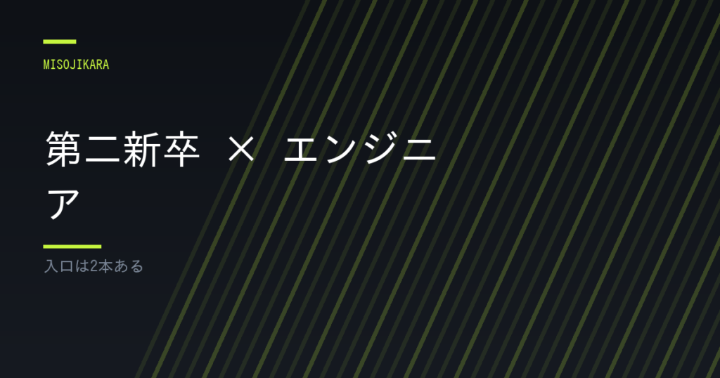 第二新卒 × エンジニア
